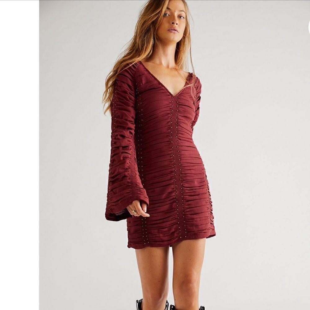 Free People Western Romance Mini Dress Retail Price $448